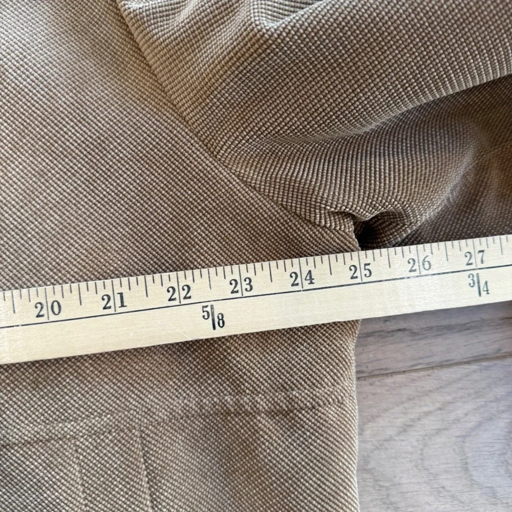 Gold Penguin Men's Bomber Jacket Tan Corduroy Varsity Style Full Zip Size Large‎